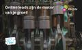 Online leads: de motor van groei!